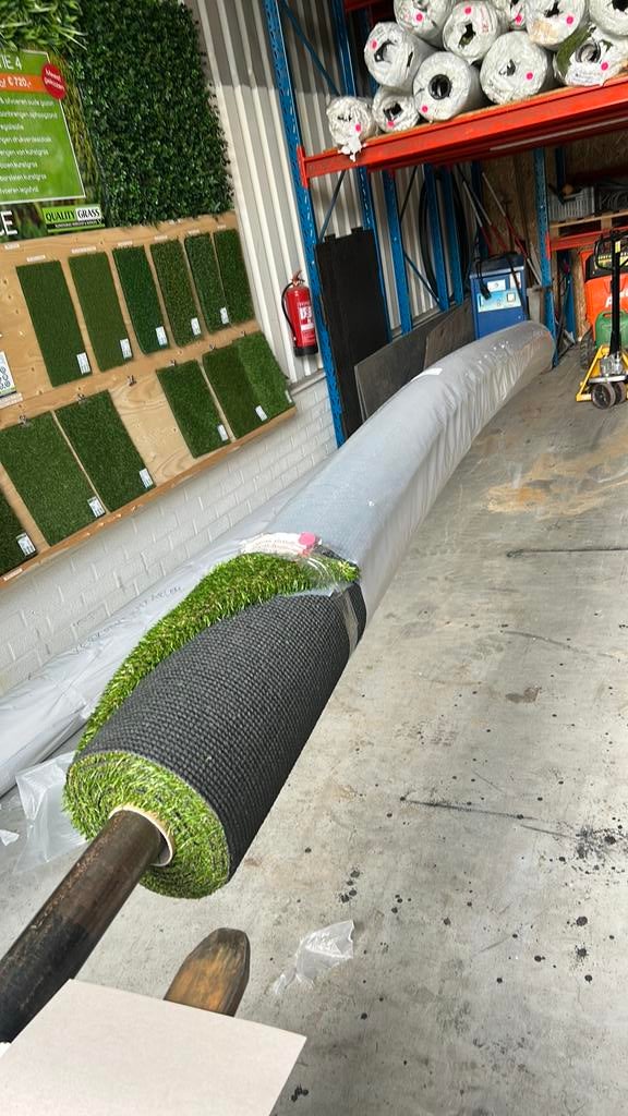 Kunstgras 26mm 4,50x4. (Voetbal), Tuin en Terras, Gras en Kunstgras, Ophalen, Zo goed als nieuw, 20 m² of meer