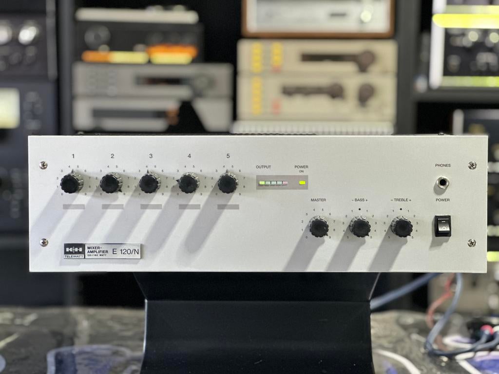 Telewatt E120N Mono Mixer Versterker–Vintage Duits Kwaliteit, Telewatt, Telewatt, Ophalen of Verzenden, Zo goed als nieuw