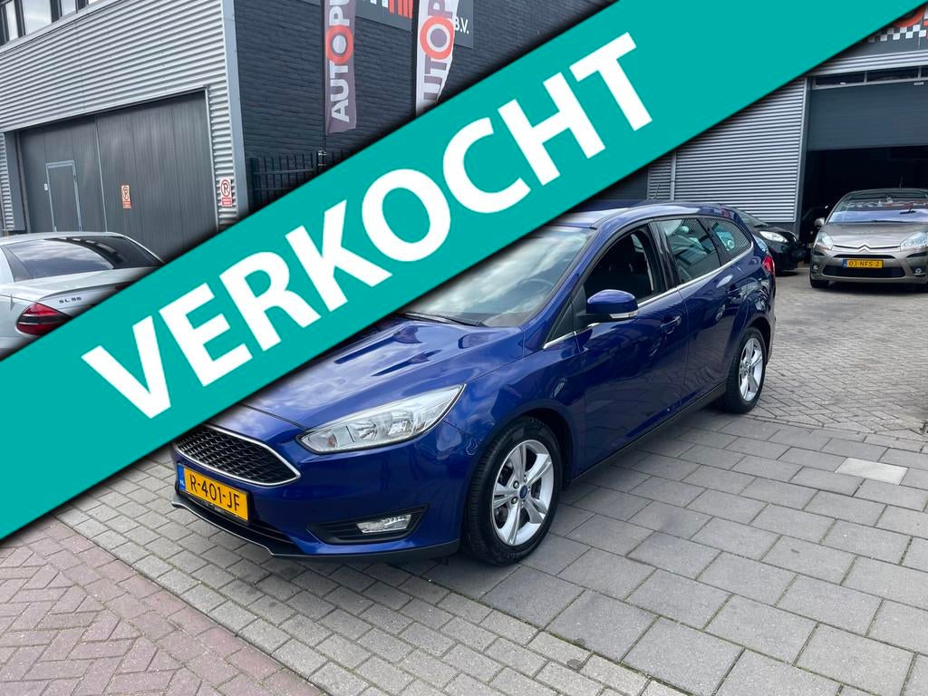 Ford Focus Wagon 1.0 Trend Edition Airco NAP APK, 101 pk, Gebruikt, Euro 6, Blauw