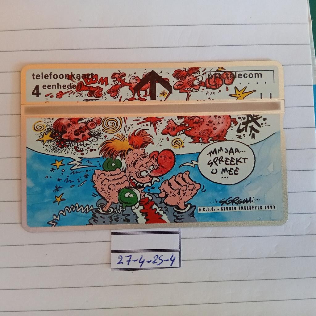 TELEFOONKAART NEDERLAND eric schreurs  bel fris  € 12,50, Verzamelen, Verzenden, Nederland