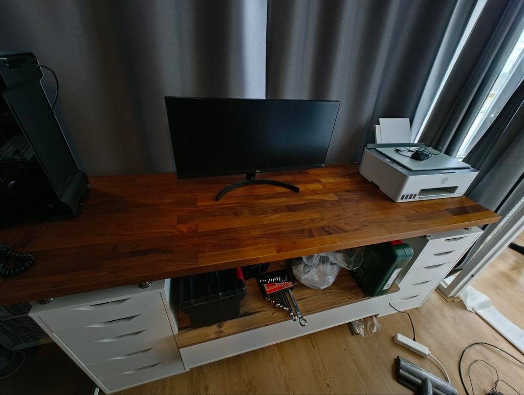 2x IKEA Alex ladeblokken - Wit, Huis en Inrichting, Kasten | Ladekasten, Gebruikt, Minder dan 100 cm, Minder dan 50 cm, 25 tot 50 cm