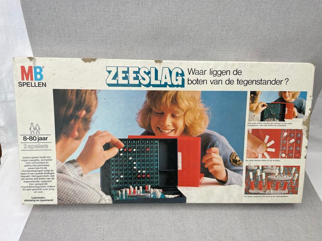 MB Zeeslag Spel - Klassiek Bordspel voor 2 Spelers, Ophalen of Verzenden, Zo goed als nieuw