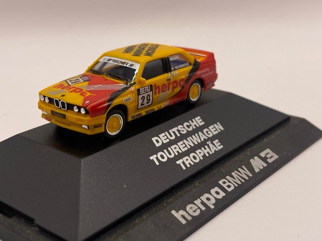 Herpa BMW M3 DTM Deutsche Tourenwagen Trophäe 1:87 H0, Hobby en Vrije tijd, Modelauto's | 1:87, Ophalen of Verzenden, Zo goed als nieuw