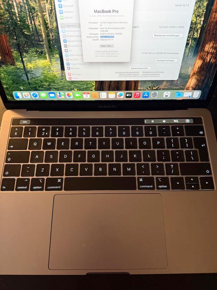 Macbook pro 13” A2159 (2019), Computers en Software, Apple Macbooks, Zo goed als nieuw, MacBook Pro, 13 inch, Minder dan 2 Ghz