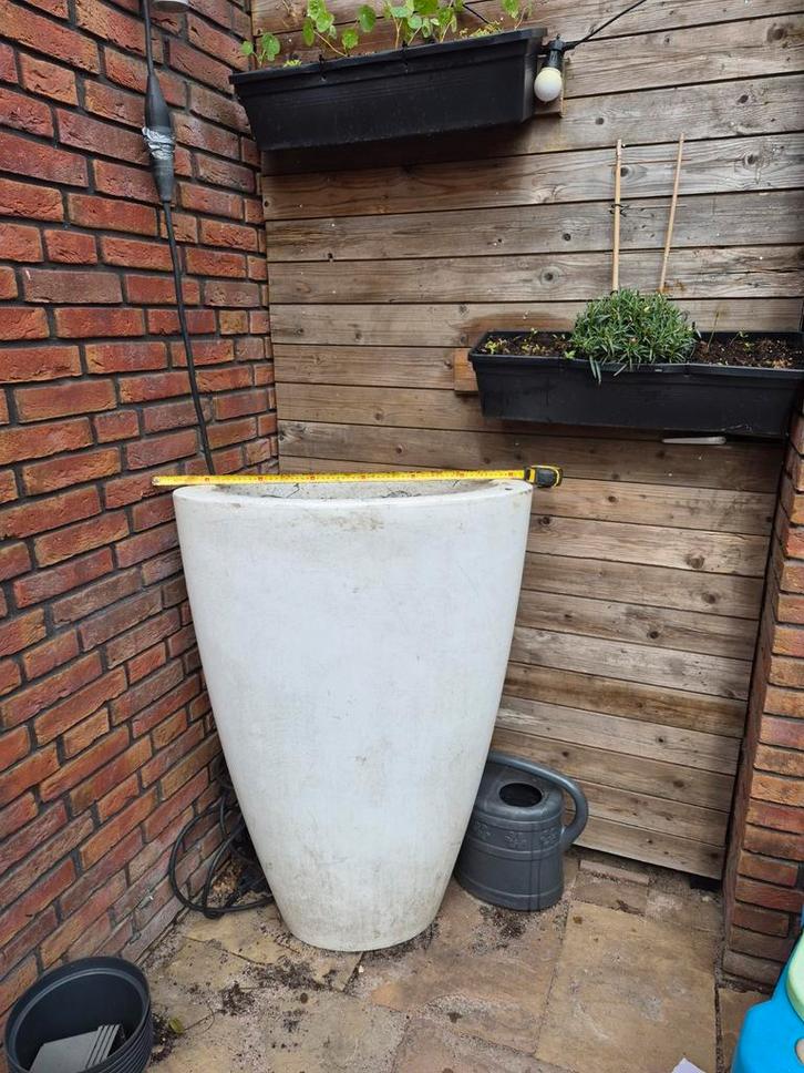 Elho Bloembak Wit - 100x70x30 cm, Tuin en Terras, Bloembakken en Plantenbakken, Gebruikt, Kunststof, Binnen, Balkon, Tuin, 30 tot 60 cm