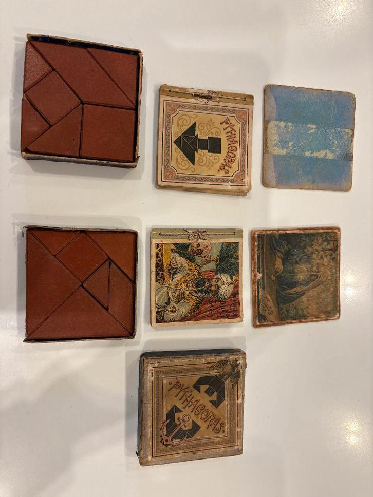 Pythagoras puzzel, Antiek en Kunst, Antiek | Speelgoed, Ophalen of Verzenden