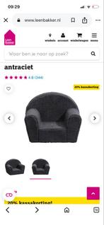 Zachte Kinderstoel Antraciet - Ideaal voor Kleintjes, Ophalen, Gebruikt, Overige typen