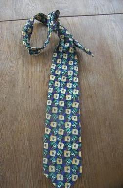 Disney Goofy stropdas geel-groen, Ophalen of Verzenden, Goofy of Pluto, Zo goed als nieuw, Beeldje of Figuurtje