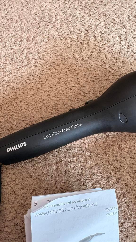 PHILIPS StyleCare BHB876/00 Krultang Zwart, Ophalen of Verzenden, Zo goed als nieuw, Haarverzorging
