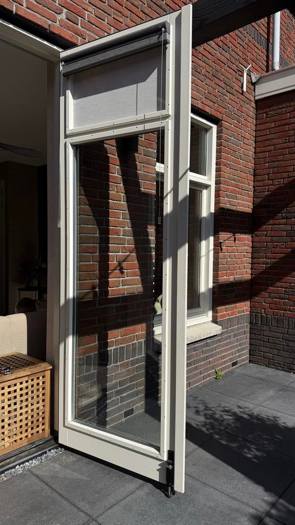 Houten openslaande deuren met ramen en beslag, Ophalen, Gebruikt, 120 cm of meer, Buitendeur