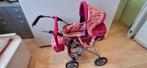 Roze poppenwagen met bloemetjespatroon, Ophalen, Gebruikt, Babypop