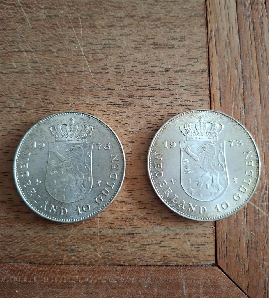 Nederlands 1973, 10 Gulden, Silver - Juliana, Postzegels en Munten, Munten | Nederland, Ophalen of Verzenden, Koningin Juliana