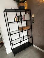 IKEA VITTSJÖ metalen open kast / rek - Zwart - Goede staat, Ophalen, Gebruikt
