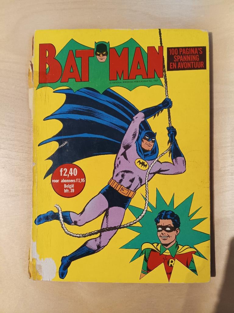 Batman, 100 pagina's spanning en avontuur, uit 1967, Eén stripboek, Ophalen of Verzenden, Onbekend, Gelezen