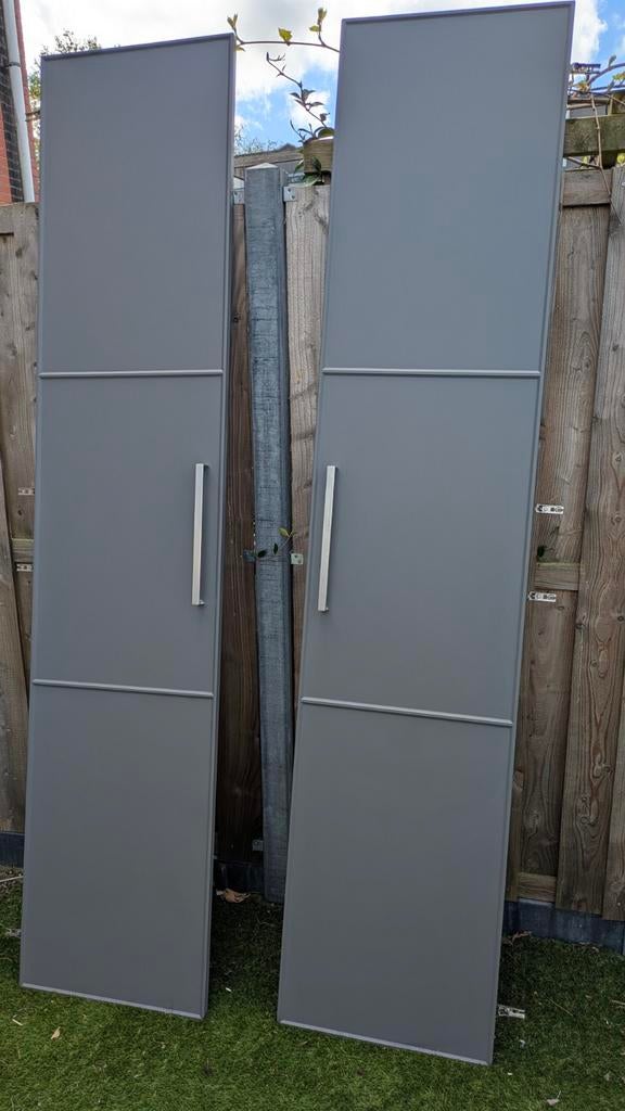 2x IKEA PAX deur donkergrijs 50x229 cm, Ophalen, 50 tot 100 cm, 200 cm of meer