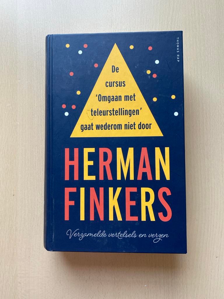 Herman Finkers - De cursus 'Omgaan met teleurstellingen', Boeken, Ophalen of Verzenden, Zo goed als nieuw, Cabaret