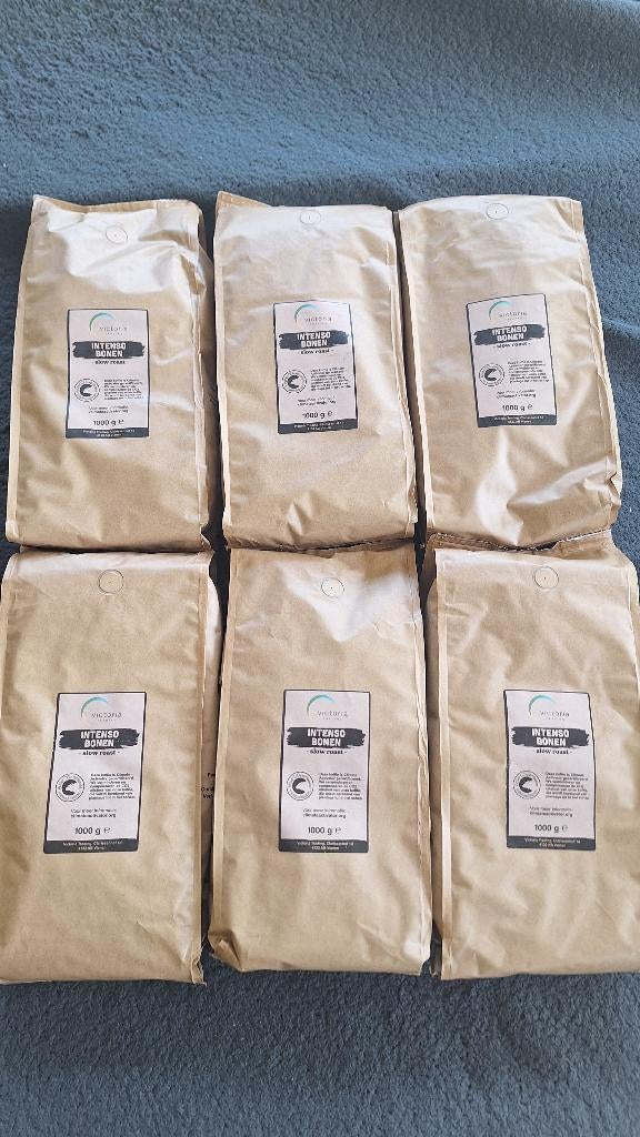 16x Victoria trading intenso koffie bonen Slow Roast 1 kilo, Diversen, Levensmiddelen, Ophalen of Verzenden