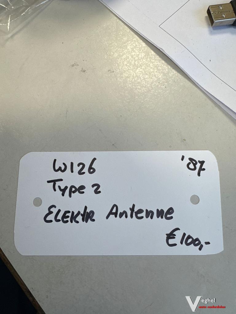 Mercedes W126 Type 2 1987 Elektrische Antenne Hirschman 126, Ophalen of Verzenden, -, -, -