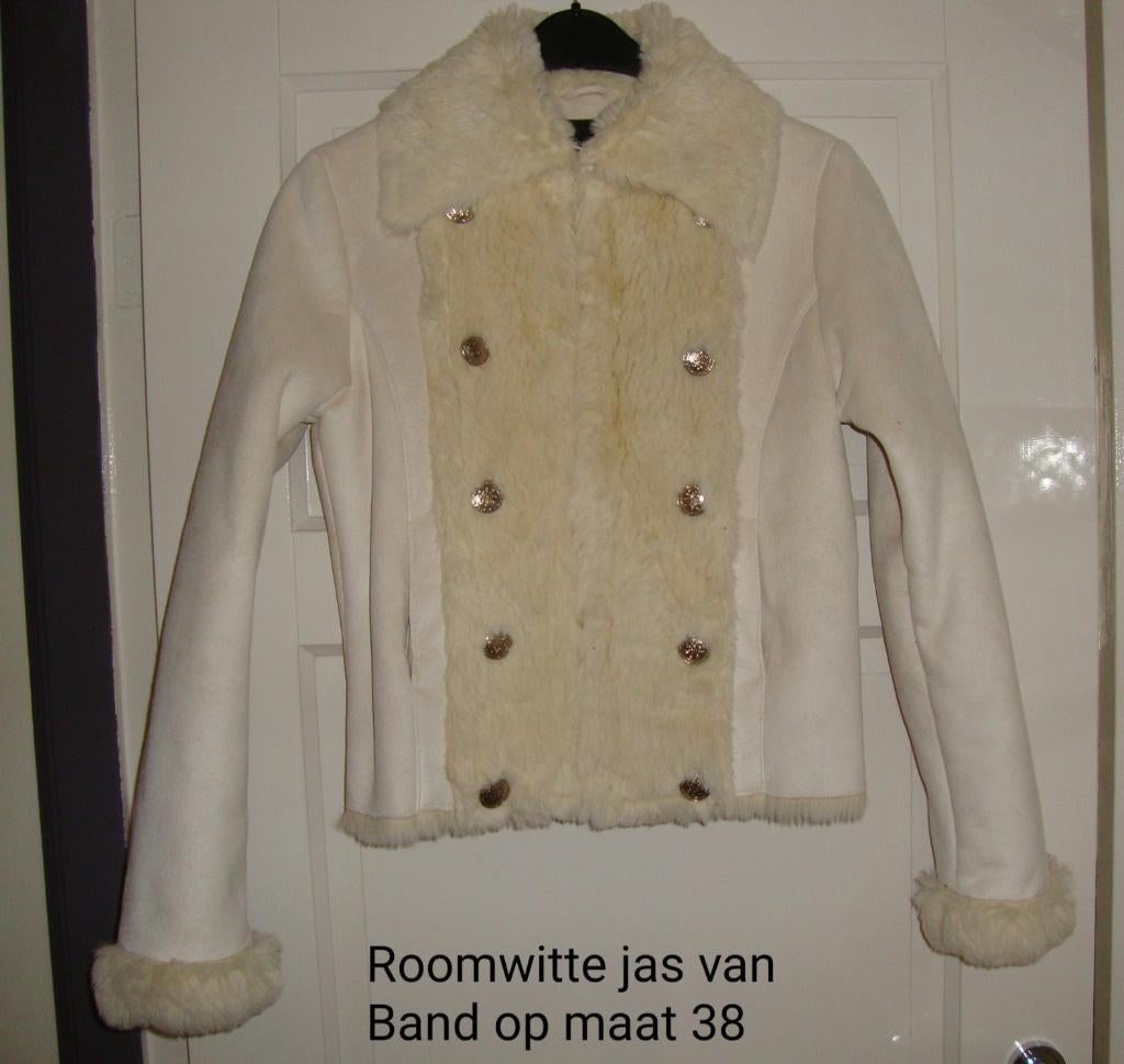 Roomwitte jas van Bandolera maat 38, Maat 38/40 (M), Wit, Ophalen of Verzenden, Zo goed als nieuw