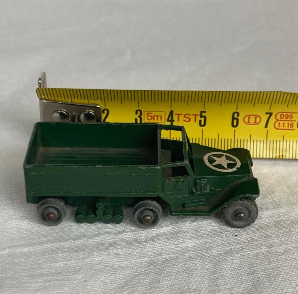 Vintage Matchbox Lesney Personnel Carrier Leger Groen, Overige merken, Gebruikt, 1:50 of kleiner, Ophalen of Verzenden