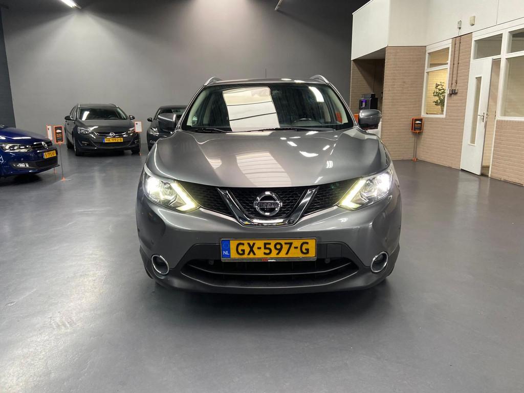 Nissan Qashqai 1.6 Tekna LEDER LED 360 CAMERA KEYLESS NAP NL, Auto's, Voorwielaandrijving, 1618 cc, Gebruikt, Euro 6