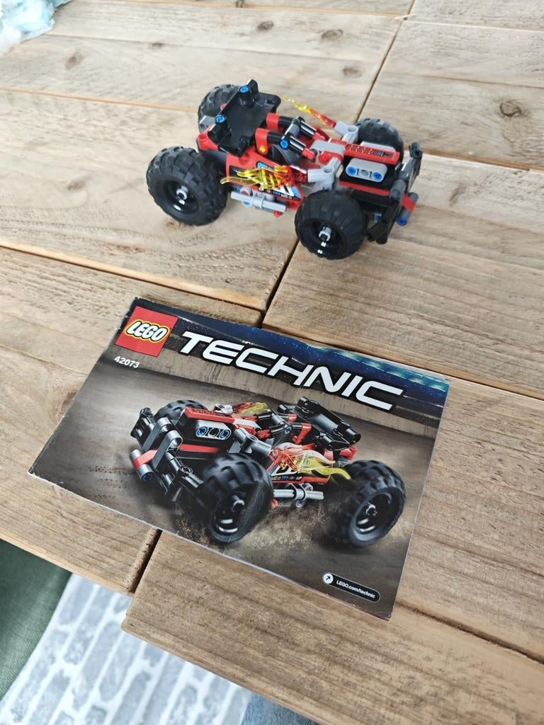 LEGO Technic 42073 BASH! - Complete set met instructies, Gebruikt, Lego, Compleet, Ophalen of Verzenden
