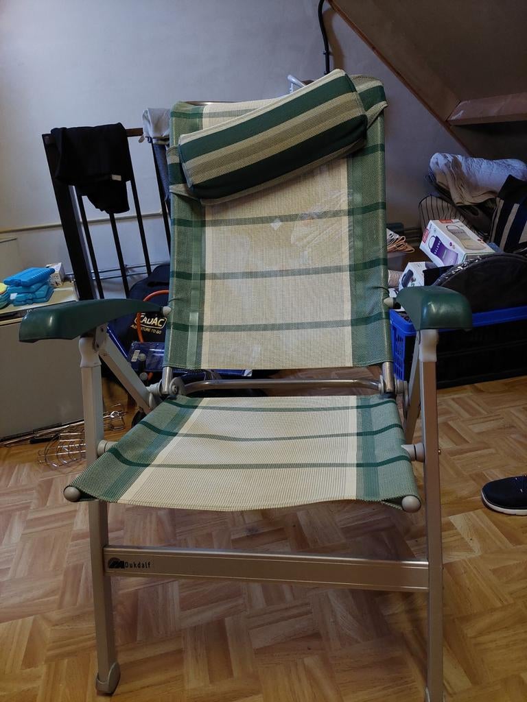 Dukdalf Stoelen  +1 voetensteun, Ophalen of Verzenden, Campingstoel