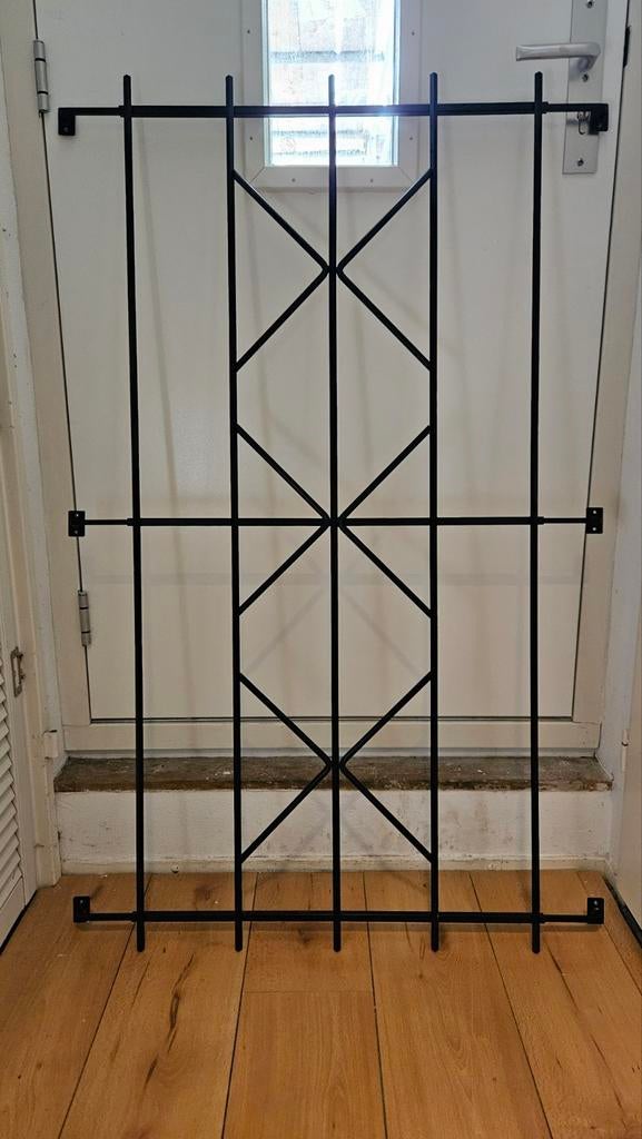 Zwart anti-inbraak rooster/tralies 60x130 cm, Ophalen, Zo goed als nieuw, Overige typen, Raam of Deur