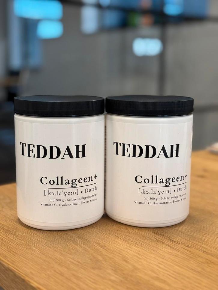 2x Collageen+ TEDDAH - Hoogste kwaliteit Collageen, Sport en Fitness, Gezondheidsproducten en Wellness, Nieuw, Poeder of Drank