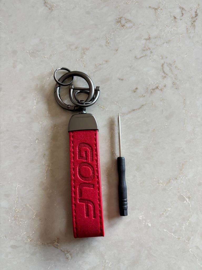 Rode GOLF volkswagen sleutelhanger zwart/ antraciet, Ophalen of Verzenden, Nieuw