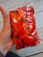100 paar oorbellen clips 5 euro 30mm, Ophalen of Verzenden, Nieuw, Rood, Overige materialen