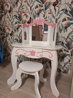 Leuke kinder kaptafel, Ophalen, Wit met roze, 50 tot 100 cm, Minder dan 100 cm