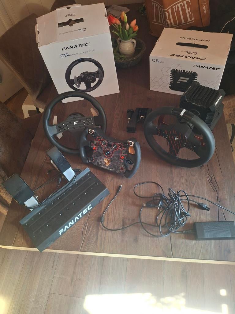 Fanatec set, Spelcomputers en Games, Spelcomputers | Xbox | Accessoires, Zo goed als nieuw, Stuurtje of Sportattribuut, Ophalen