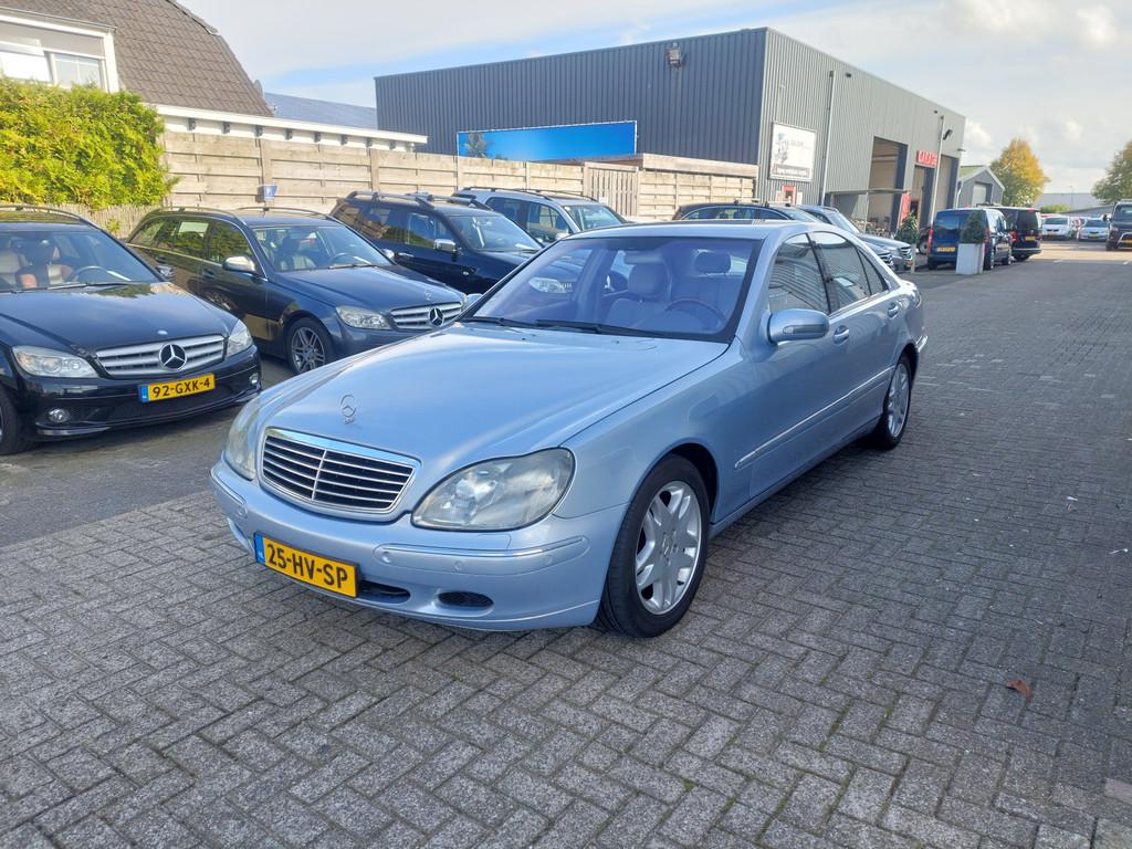 Mercedes-Benz S-Klasse 430 (bj 2002, automaat), Auto's, Mercedes-Benz, Automaat, Achterwielaandrijving, Gebruikt, 8 cilinders