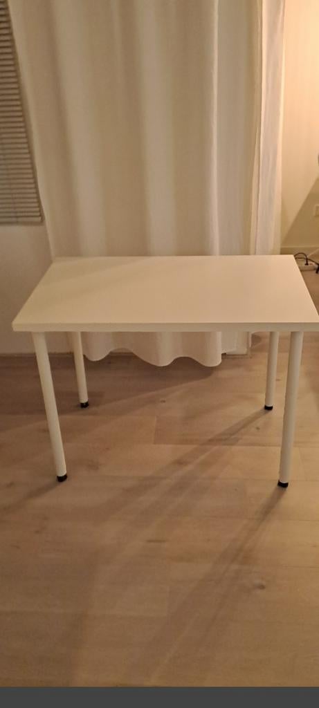 Witte rechthoekige tafel, Huis en Inrichting, Tafels | Eettafels, Ophalen of Verzenden