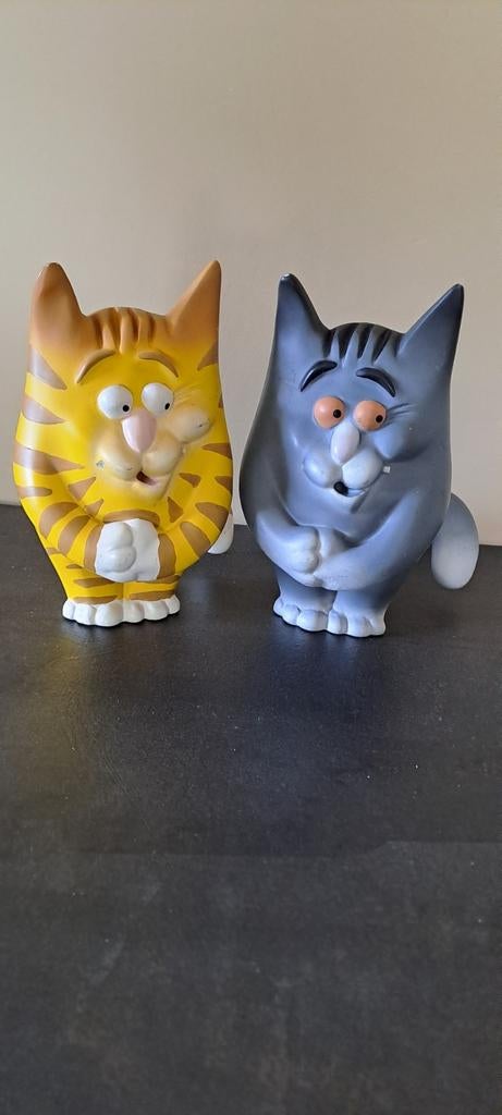 Twee katten beeldjes., Verzamelen, Dierenverzamelingen, Ophalen of Verzenden, Zo goed als nieuw, Hond of Kat, Beeldje of Figuurtje
