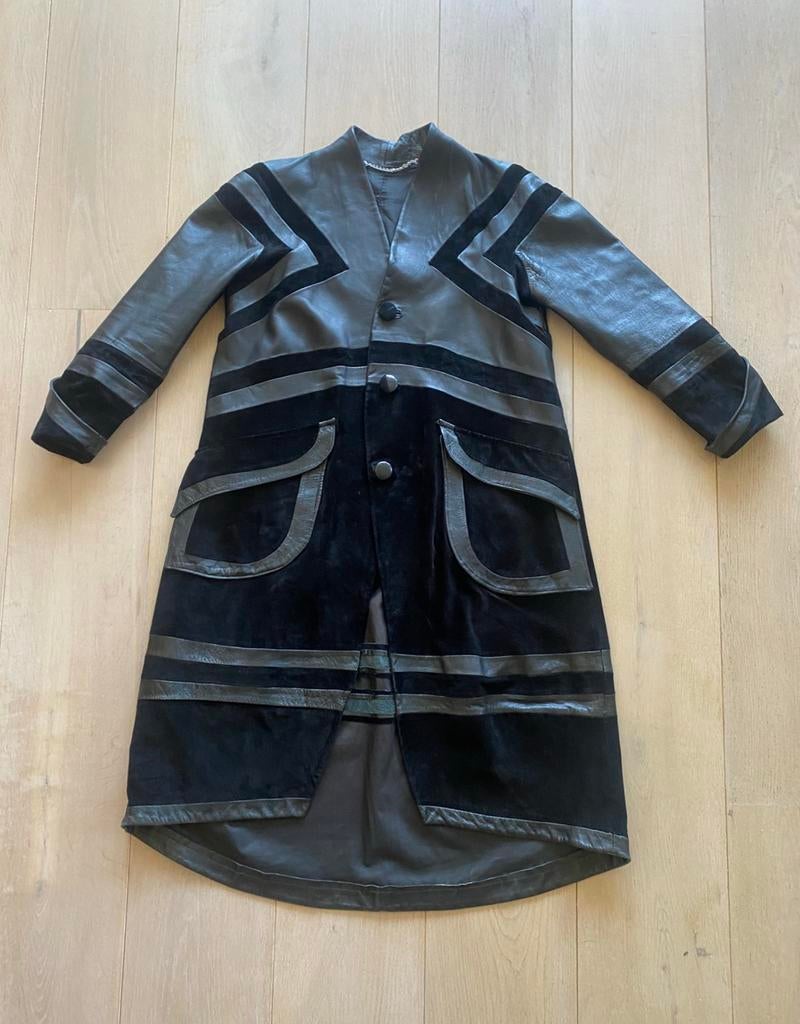 Leren jas L nieuwstaat, Kleding | Dames, Ophalen of Verzenden, Zo goed als nieuw, Maat 42/44 (L), Zwart