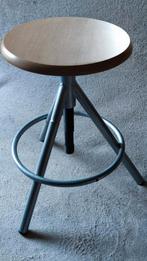 TOPSTAAT verstelbare draaikruk, pianokruk, kruk - hout/staal, Gebruikt, Ophalen of Verzenden, Industrieel, Hout