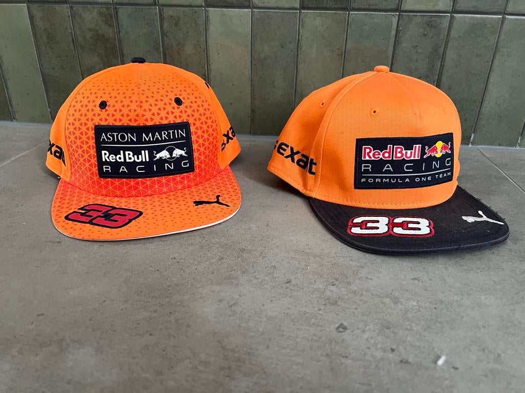 Max Verstappen Cap - Red Bull Racing Cap (2 stuks), Ophalen of Verzenden, Zo goed als nieuw, One size fits all, Pet