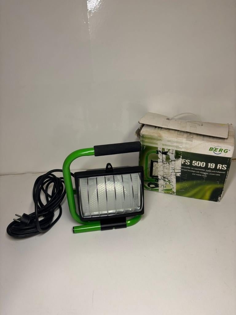 Berg Halogeen Bouwlamp 500W met Statief – Nieuw, Doe-het-zelf en Verbouw, Bouwverlichting, Nieuw, Lamp, 500 watt of meer, Met statief