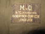 Militaire VIS dubb slaapzak groen gewateerd NEIRYNCK €75.-, Ophalen of Verzenden, Voor 1940, Zo goed als nieuw, Landmacht