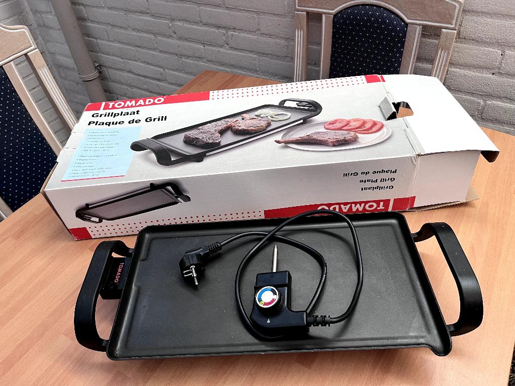 Grillplaat, Witgoed en Apparatuur, Grillplaten, Ophalen of Verzenden, Gebruikt, Tafelgrill