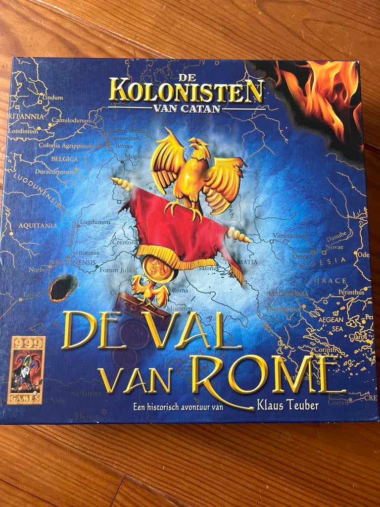 Kolonisten van Catan: De Val van Rome - Bordspel, Drie of vier spelers, Ophalen of Verzenden, Zo goed als nieuw