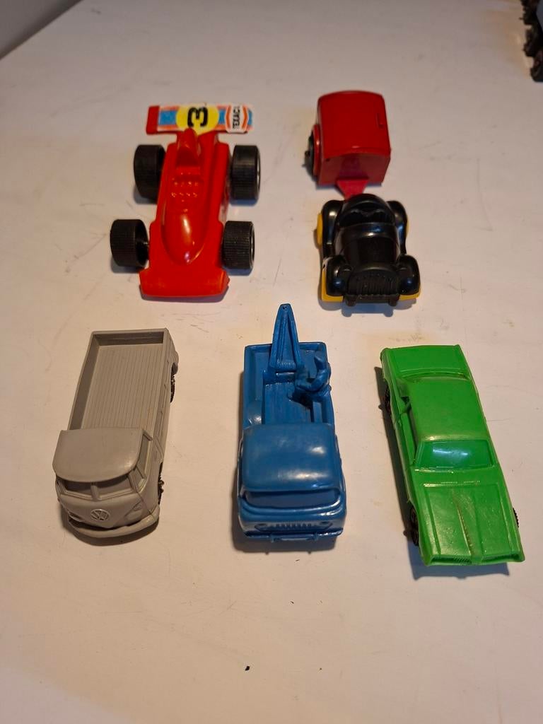vintage vinyl speelgoed auto's tomte, viking toys jaren60/70, Ophalen of Verzenden, Zo goed als nieuw