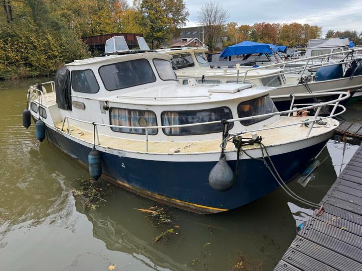 Amuletvlet 765 kajuitboot, Watersport en Boten, Motorboten en Motorjachten, Gebruikt, Staal, 6 tot 9 meter, Diesel, Binnenboordmotor