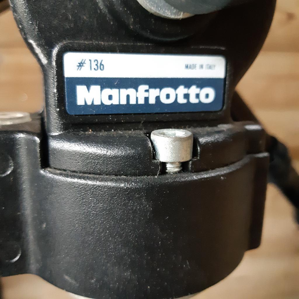 manfrotto statief 028 en statiefkop 036, Ophalen of Verzenden, Gebruikt, 175 cm of meer, Driepoot