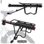 Zwart fiets bagagerek met achterlicht, Fietsen en Brommers, Fietsaccessoires | Bagagedragers, Ophalen of Verzenden