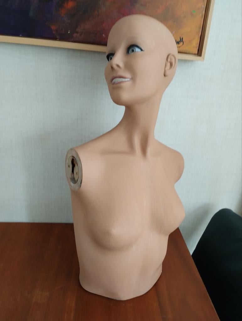 Paspop, buste, Antiek en Kunst, Ophalen