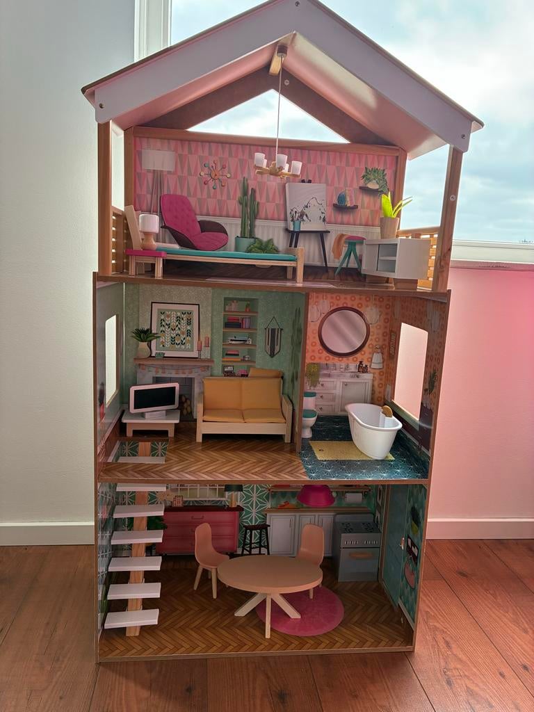 Kidkraft poppenhuis, Ophalen, Gebruikt, Poppenhuis