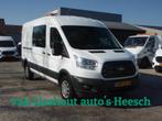 Ford Transit 350 L3 RWD Trend Trekhaak 75764 km bj 19, Auto's, Stof, 4 cilinders, 2800 kg, Wit